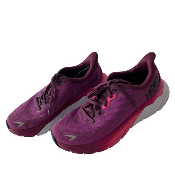 Hoka Arahi 6 Pink Running Shoes in Size US 7B - Picture 3 of 12
